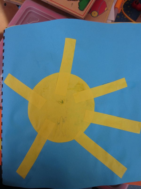 Travail autour du graphisme du soleil