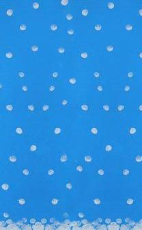 Peinture d'un fond bleu et travail du tracer du point