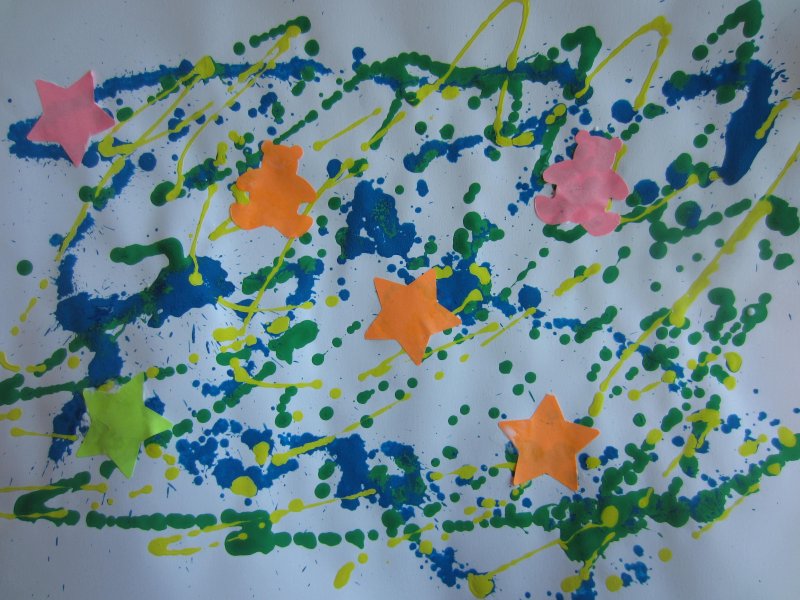 Collage sur notre couverture de cahier